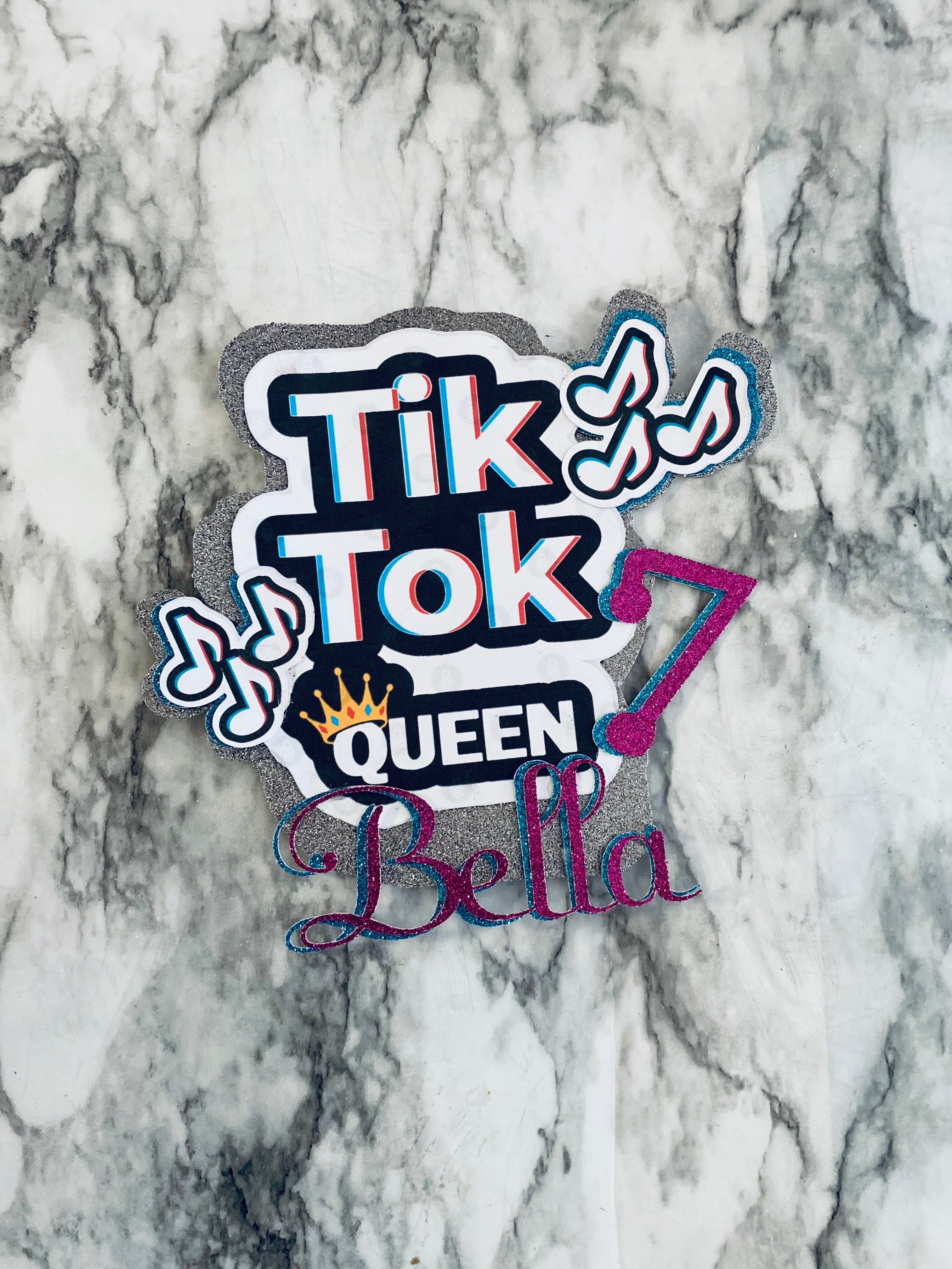 Tik Tok Cake Topper